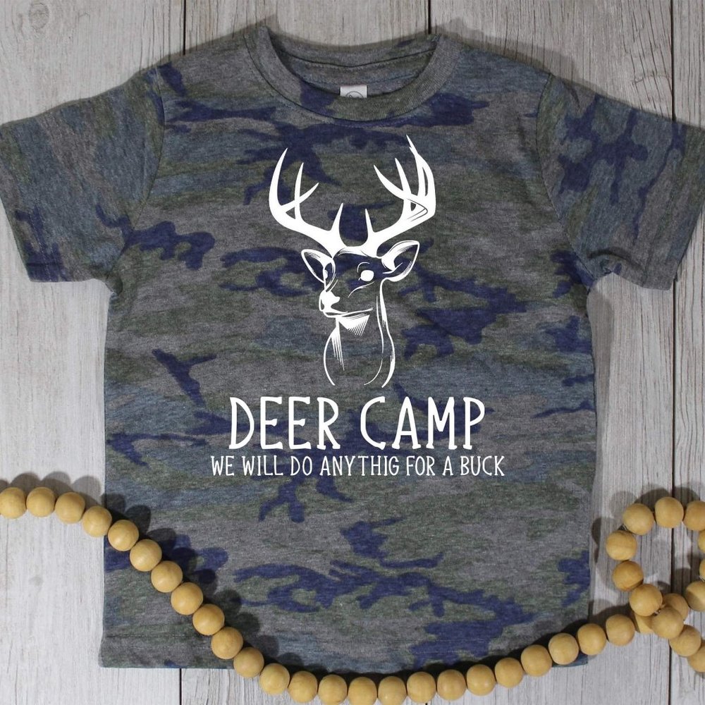 🌊KIDS Deer Camp T - Picture 1 of 1